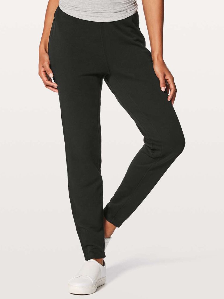 Lululemon Women's Black Free To Roam Tapered Drawstring Jogger Pant Size 8